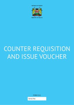 Serial Number S11 S11 Counter Requisition Voucher Form | PDF