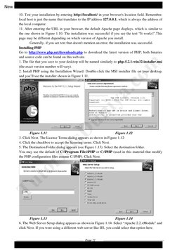 Page 11 
 
10. Test your installation by entering http://localhost/ in your browser's location field. Remember, 
local ho