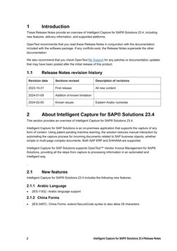 Intelligent Capture For SAP Solutions CE 23.4 Release Notes | PDF ...
