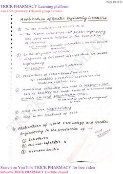 TRICK  PHARMACY
Page 10 of 23
TRICK PHARMACY Learning platform
Join Trick pharmacy Telegram group for notes
Search on YouTube