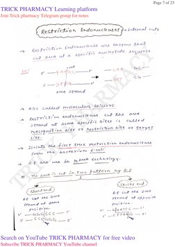 TRICK  PHARMACY
Page 7 of 23
TRICK PHARMACY Learning platform
Join Trick pharmacy Telegram group for notes
Search on YouTube