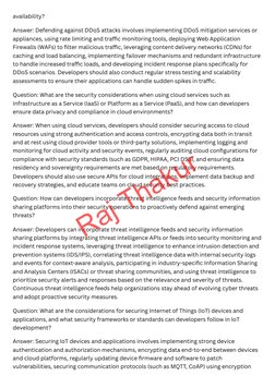 availability?
Answer: Defending against DDoS attacks involves implementing DDoS mitigation services or 
appliances, using rat