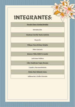 INTEGRANTES:
Poveda Choez Estefani Brigitte
Poveda Choez Estefani Brigitte
Introducción 
Sisalema Estrella Maria Gabriela
Bio