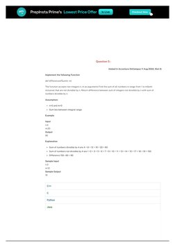 Accenture Coding Questions 2024 Guide | PDF | Integer (Computer Science ...