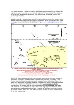 Una "super-elevación" También se cree que reflejan afloramiento del manto. Sin embargo, se 
expresa como una extensa área,