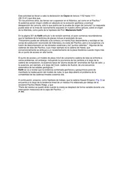 Esta actividad se llevan a cabo la declaración de Cayce de lectura 1152 hasta 1111 
(08.13.41) que dice que, 
"En los próximo