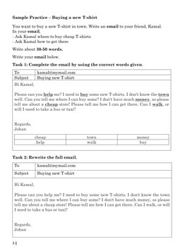 3 | Part 6 UASA Short Communicative Message Practice Book – Cikgu Marza 2022
Sample Practice – Buying a new T-shirt
You w