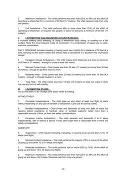 Weefim Assessment.pdf WEEFIM Scoring Manual for Children | PDF | Urinary Incontinence ...