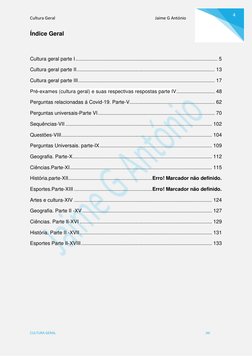 Cultura Geral                                                                                               Jaime G António