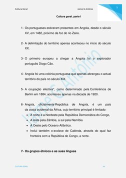 Cultura Geral                                                                                               Jaime G António
