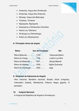 Cultura Geral                                                                                               Jaime G António