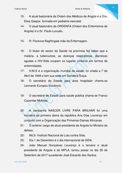 Cultura Geral                                                                                               Jaime G António