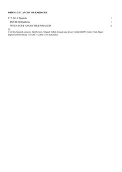 State Trait Anger Expression Inventory.pdf Staxi-2 State-Trait Anger Expression Inventory | PDF | Anger | Psychology