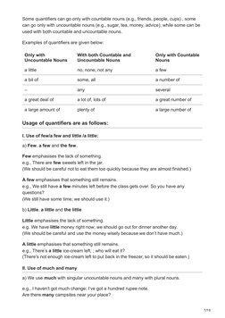 Class 10 Determiners Grammar Notes | PDF | Noun | Grammatical Number