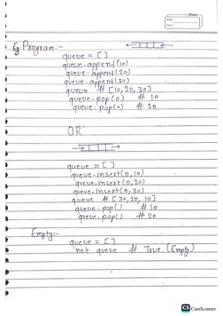 DSA Handwritten Notes in Python PDF | PDF
