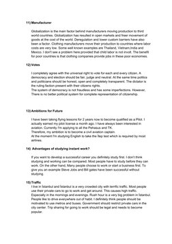 Itep Writing Examples ITEP Speaking Practice Examples | PDF | Advertising | Globalization