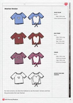 2023 Morning Meadows
5
Contents
Info & Measurement
Version
Part 1
Construction
Part 2
Part 3
Part 4
Lookbook
Heartee Version