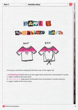 2023 Morning Meadows
8
Contents
Info & Measurement
Version
Construction
Part 1
Part 2
Part 3
Part 4
Lookbook
In this part, we