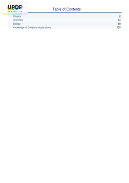  (https://updf.com)Table of Contents
Physics
2
Chemistry
44
Biology
90
Knowledge of Computer Applications
155
