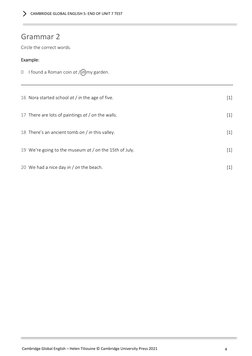Cambridge English Unit 7 Test | PDF | Egyptian Pyramids | Ancient Egypt