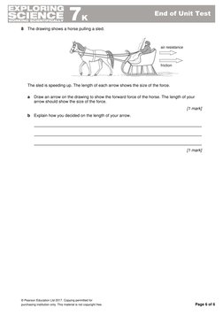 7k End of Unit Test | PDF | Force | Friction