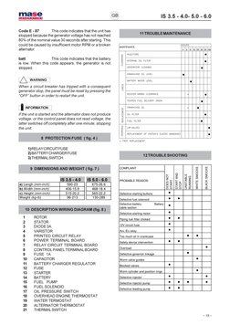 Mase Control Panel Mase Generator Use and Maintenance Manual | PDF | Fuse (Electrical ...