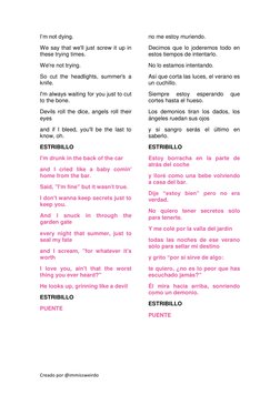 Creado por @immissweirdo 
I‘m not dying. 
We say that we'll just screw it up in 
these trying times. 
We're not trying. 
So c