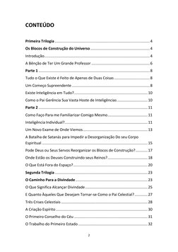 2 
 
CONTEÚDO 
 
Primeira Trilogia ........................................................................................ 4