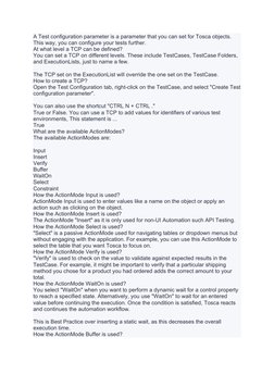 Understanding Tosca Workspaces and Modules | PDF | Control Flow ...
