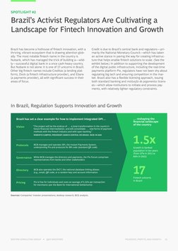 Growth in banked 
population in ten years 
(from 57% in 2011 to 
84% in 2021)
Brazil has set a clear example for how to imple