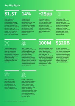 BOSTON CONSULTING GROUP    +    QED INVESTORS
4
Key Highlights
With billions of 
unbanked and 
underbanked people 
worldwide