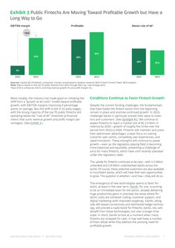 BOSTON CONSULTING GROUP    +    QED INVESTORS
PRUDENCE, PROFITS, AND GROWTH       7
+9pp
EBITDA margin
3%
12%
2022
2023
Proﬁ