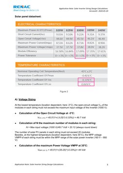 Application Note: Solar Inverter String Design Calculations
Version01 2020-05-20
Application Note: Solar Inverter String Desi