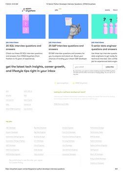 (https://anywhere.epam.com/en)7/20/23, 9:44 AM
10 Senior Python Developer (https://anywhere.epam.com/en/work-from-home-pytho