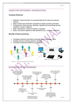 Class 12 Computer Networks Notes | PDF | Computer Network | World Wide Web