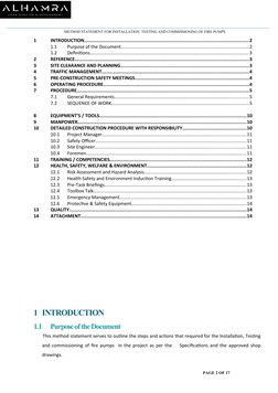Fire Pump Installation Method Statement | PDF | Pipe (Fluid Conveyance ...