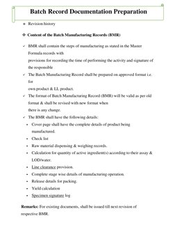 BMR and BPR Documentation in Pharma | PDF | Tablet (Pharmacy) | Materials