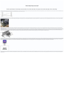 Bailey Bridge Design Manual | PDF | Truss | Civil Engineering