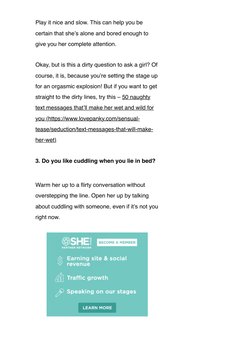 20 Dirty Questions to Turn Her On | PDF | Human Sexuality | Intimate ...