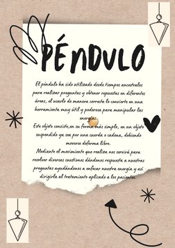 El péndulo ha sido utilizado desde tiempos ancestrales
 para realizar preguntas y obtener repuestas en diferente
s áreas, el
