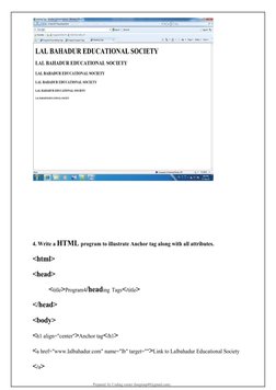 Web Technology Lab Programs for 4th Sem | PDF | Java Script | Html Element