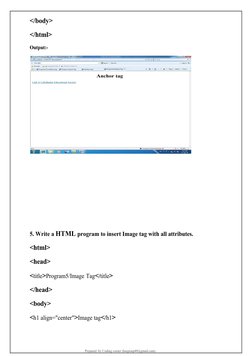 Web Technology Lab Programs for 4th Sem | PDF | Java Script | Html Element