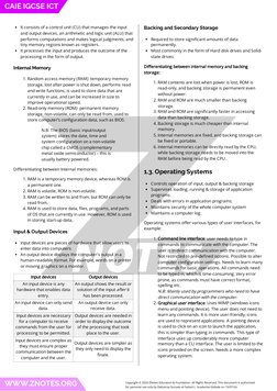 It consists of a control unit (CU) that manages the input
and output devices, an arithmetic and logic unit (ALU) that
perform