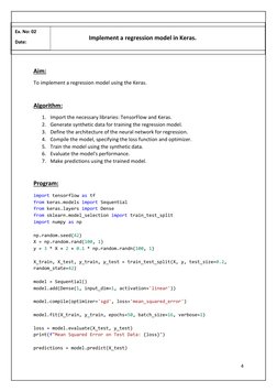 CCS355 Deep Learning Lab Manual | PDF | Artificial Neural Network ...