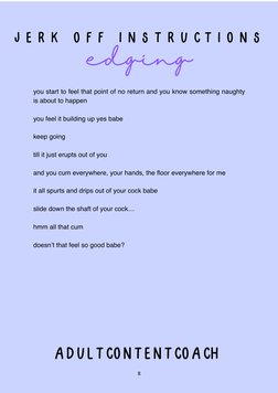 8 
 
 
 
 
 
 
you start to feel that point of no return and you know something naughty 
is about to happen 
 
you feel i