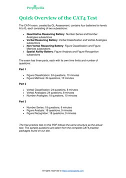 Example Cat 4 Question CAT4 Practice Test with Solutions | PDF | Matrix (Mathematics)
