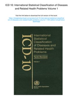 語学+参考書 Icd-10: International Statistical Classification of Diseases and Related Health Problems : Instruction Manual (ICD-10 International Statistical Classification of Diseases and Related Health Problems) International statistical classification of diseases and related
