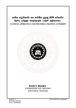 NAITA Apprentice Daily Diary 2024 | PDF | Technology & Engineering ...