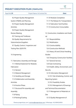 Project Execution Plan Template | PDF | Project Management | Risk