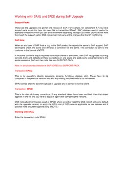 Spdd Screen Working With SPAU and SPDD During SAP Upgrade | PDF | Software Bug ...